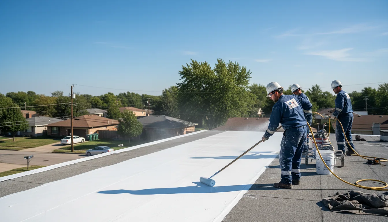 Commercial roof coating in Atkins, VA near me